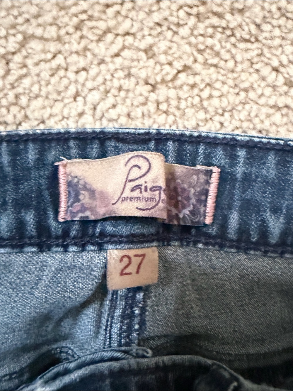 PAIGE Dark Blue Skinny Jeans - Picture 2 of 3